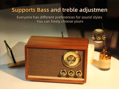 R1 A radio/Bluetooth speaker made of finely crafted North American walnut