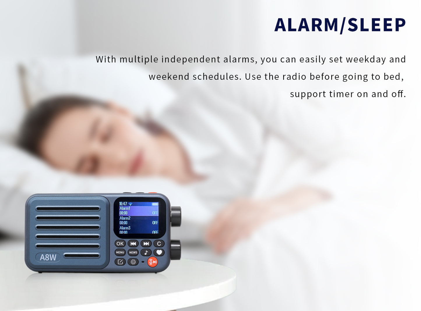 A8W Smart Internet & FM Pocket Radio