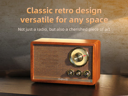R1 A radio/Bluetooth speaker made of finely crafted North American walnut