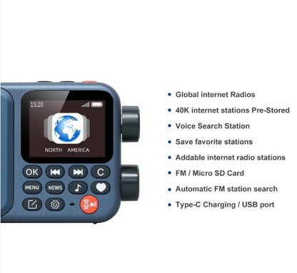 A8W Smart Internet & FM Pocket Radio