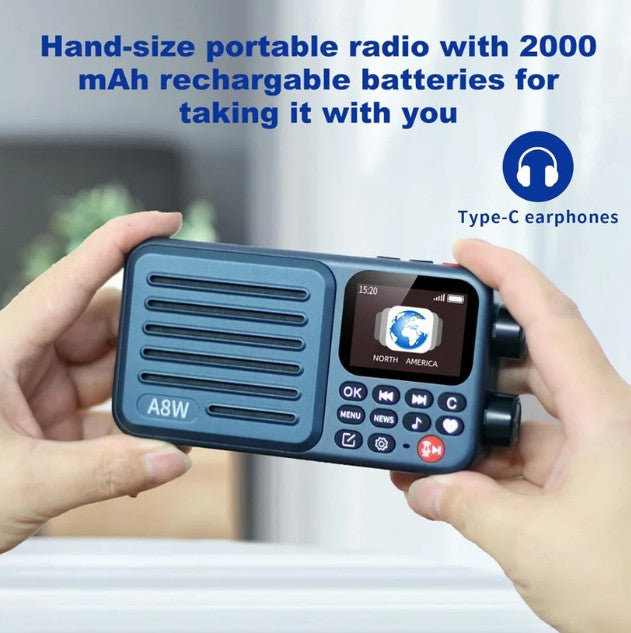 A8W Smart Internet & FM Pocket Radio
