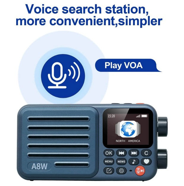 A8W Smart Internet & FM Pocket Radio